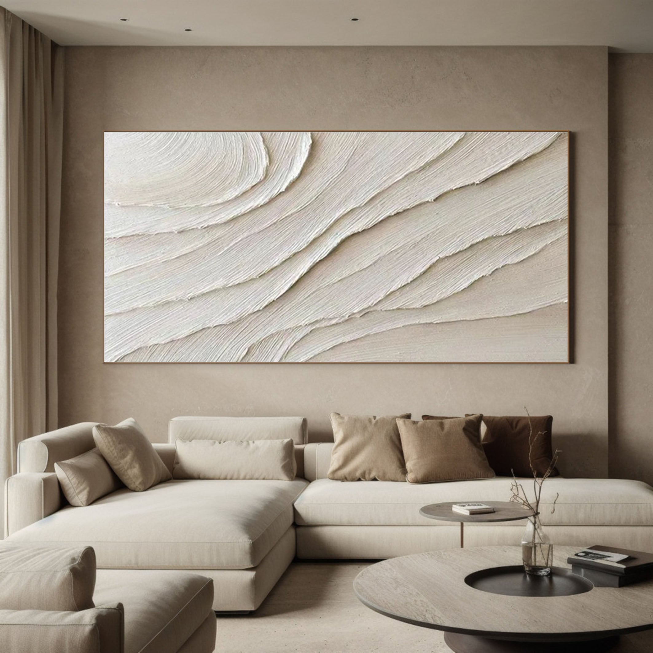 3D Heavy Texture Minimalist Oil Painting CZ0069 - Viral Wall Art